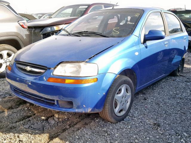 KL1TD56676B667050 - 2006 CHEVROLET AVEO BASE Көк фото 2