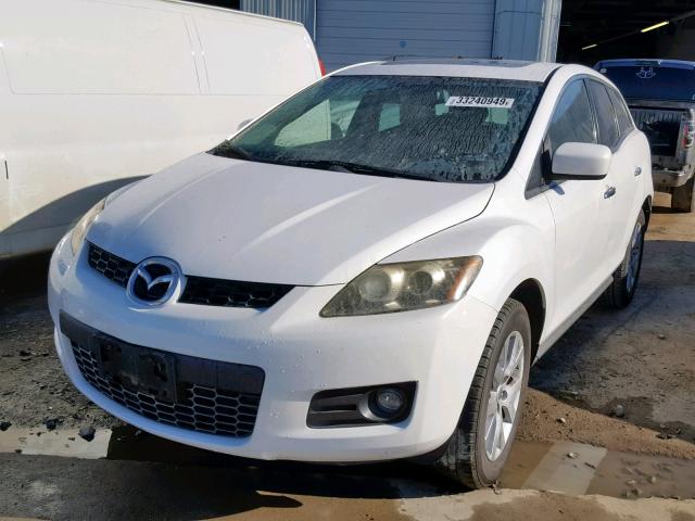 JM3ER293670102280 - 2007 MAZDA CX-7 WHITE photo 2