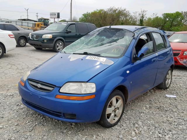 KL1TD666X8B197444 - 2008 CHEVROLET AVEO BASE Көк фото 2