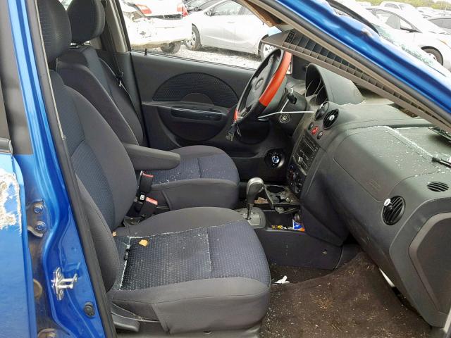 KL1TD666X8B197444 - 2008 CHEVROLET AVEO BASE Көк фото 5