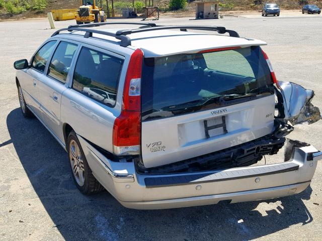 YV1SW592072669905 - 2007 VOLVO V70 2.5T SILVER photo 3