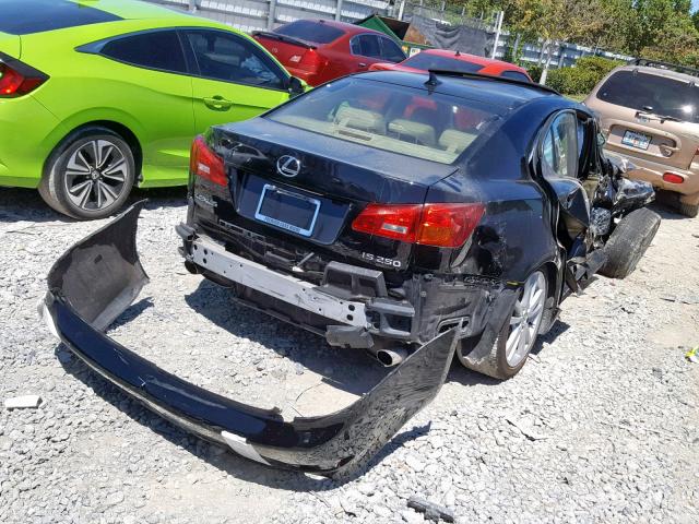 JTHBK262172058235 - 2007 LEXUS IS 250 BLACK photo 4