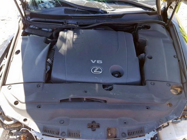 JTHBK262172058235 - 2007 LEXUS IS 250 BLACK photo 7