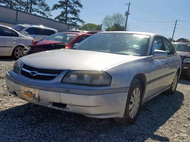 2G1WF52E649259398 - 2004 CHEVROLET IMPALA SILVER photo 2