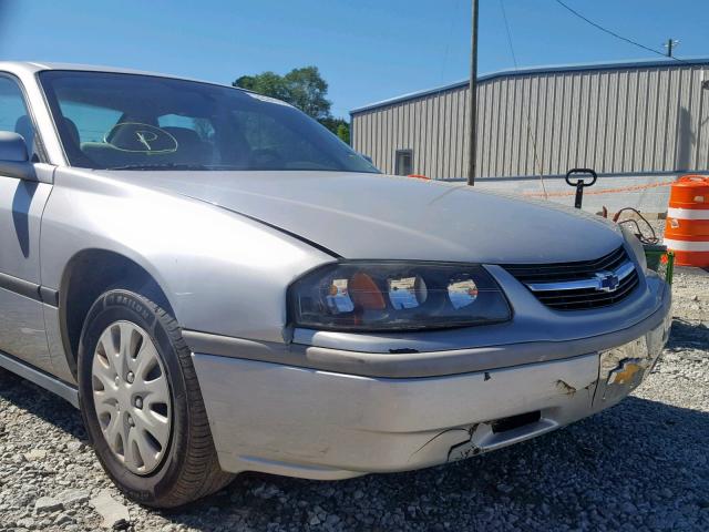 2G1WF52E649259398 - 2004 CHEVROLET IMPALA SILVER photo 9