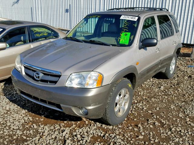 4F2YU09162KM11350 - 2002 MAZDA TRIBUTE LX BEIGE photo 2