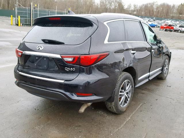 5N1DL0MMXKC504543 - 2019 INFINITI QX60 LUXE BLACK photo 4