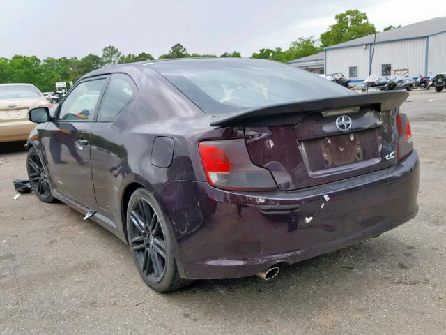 JTKJF5C77B3014349 - 2011 TOYOTA SCION TC MAROON photo 3
