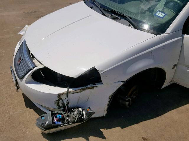 1G8AL55F87Z111966 - 2007 SATURN ION LEVEL WHITE photo 9