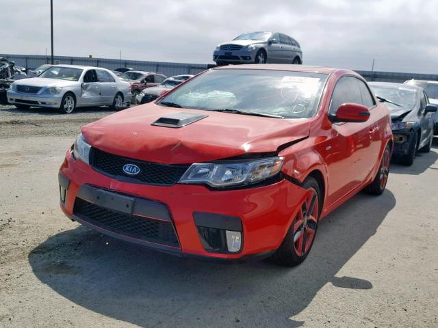 KNAFW6A35A5149820 - 2010 KIA FORTE SX RED photo 2