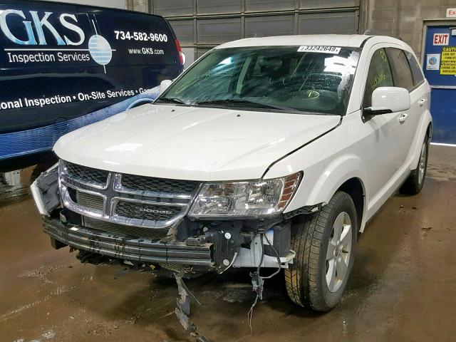 3D4PH1FG6BT562348 - 2011 DODGE JOURNEY MA WHITE photo 2