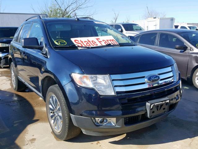 2FMDK3JC5ABB33970 - 2010 FORD EDGE SEL BLUE photo 1