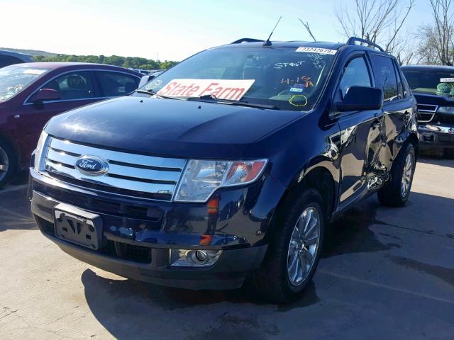 2FMDK3JC5ABB33970 - 2010 FORD EDGE SEL BLUE photo 2