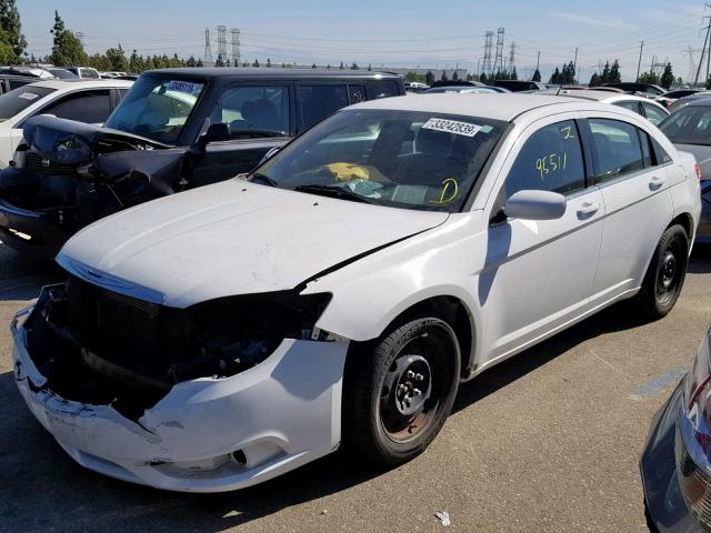 1C3CCBAB2CN191996 - 2012 CHRYSLER 200 LX WHITE photo 2