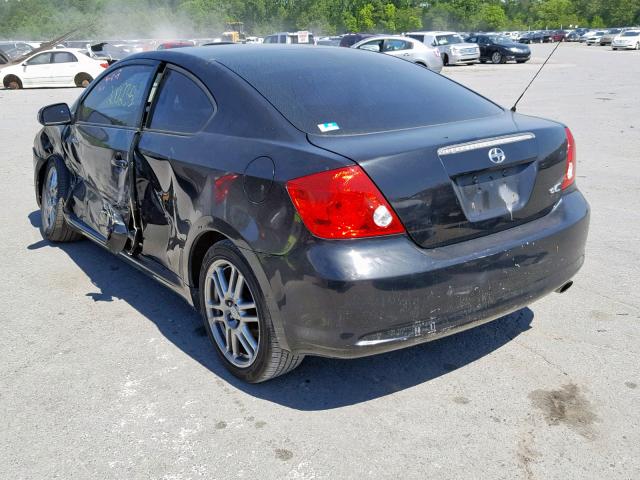 JTKDE177550060433 - 2005 TOYOTA SCION TC შავი ფოტო 3