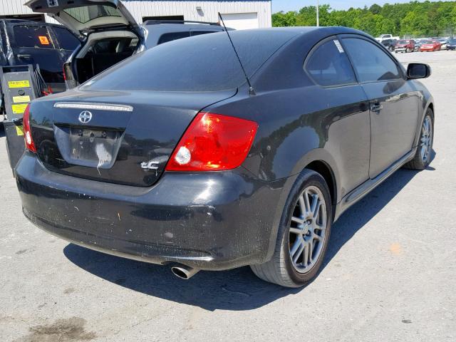 JTKDE177550060433 - 2005 TOYOTA SCION TC შავი ფოტო 4
