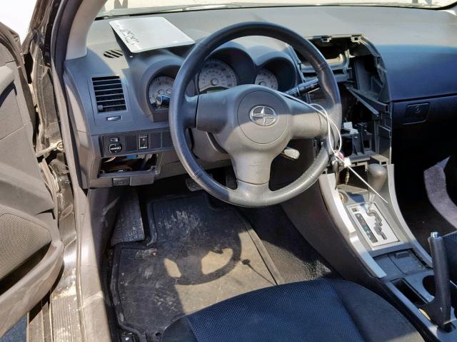 JTKDE177550060433 - 2005 TOYOTA SCION TC შავი ფოტო 9