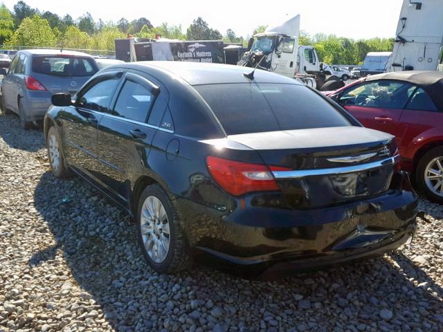 1C3CCBABXCN158034 - 2012 CHRYSLER 200 LX BLACK photo 3