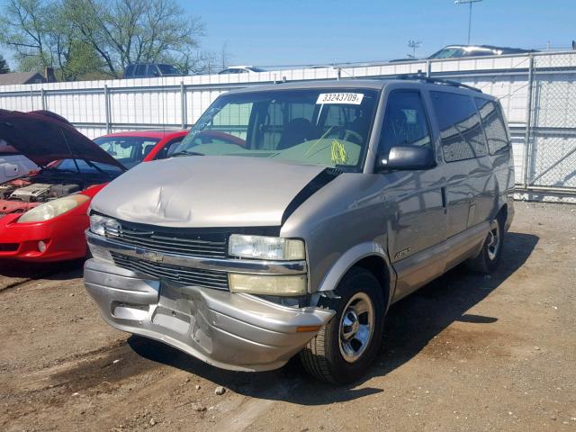 1GNDM19X02B150149 - 2002 CHEVROLET ASTRO BEIGE photo 2