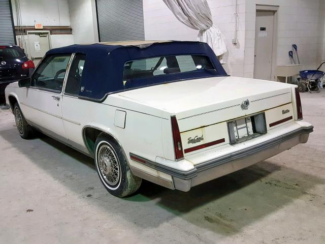 1G6CD4784G4334705 - 1986 CADILLAC DEVILLE BA WHITE photo 3