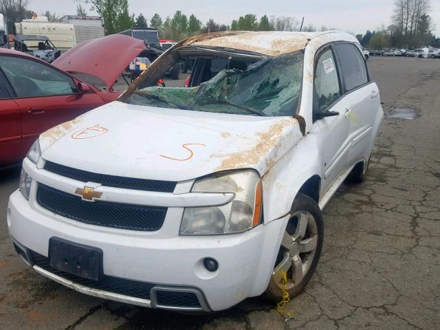 2CNDL037586057083 - 2008 CHEVROLET EQUINOX SP WHITE photo 2