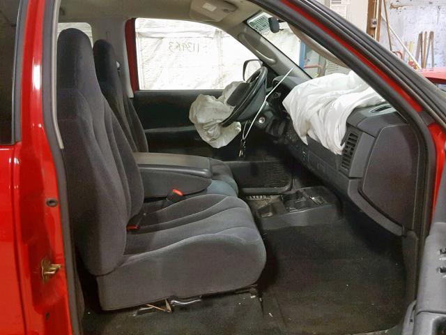 1D7HG42K34S665057 - 2004 DODGE DAKOTA SLT RED photo 5