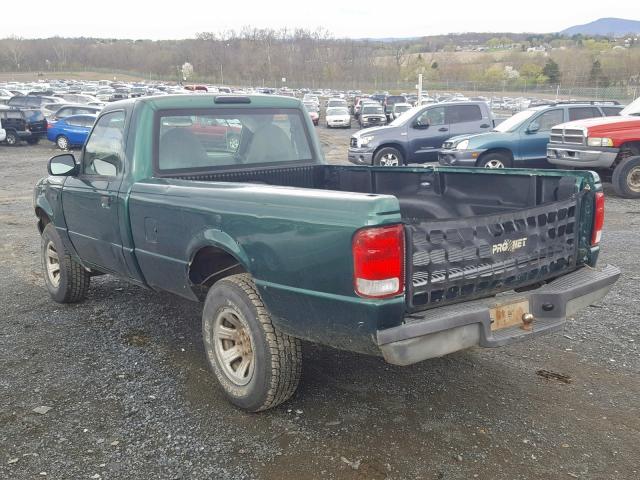 1FTYR11V3YTA50233 - 2000 FORD RANGER GREEN photo 3