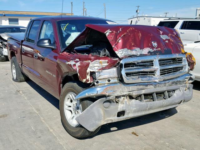 1B7GL2AN41S111216 - 2001 DODGE DAKOTA QUA MAROON photo 1