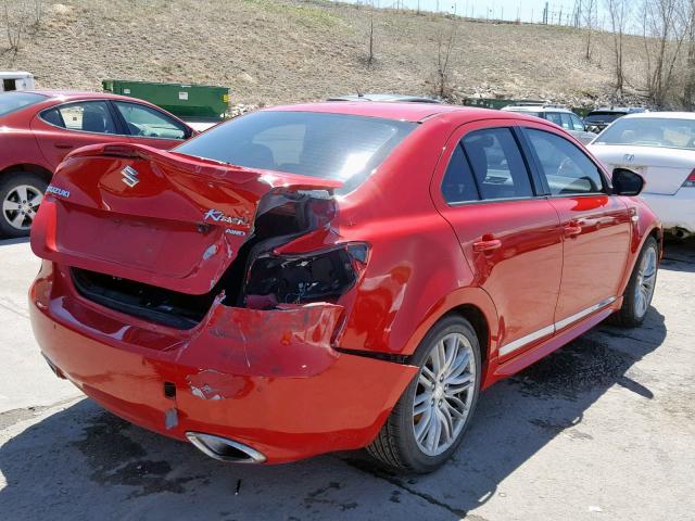 JS2RF9A8XB6110199 - 2011 SUZUKI KIZASHI SP RED photo 4