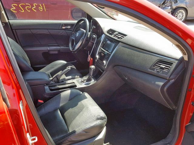 JS2RF9A8XB6110199 - 2011 SUZUKI KIZASHI SP RED photo 5