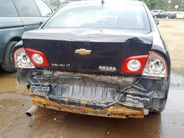1G1ZC5EB8A4129077 - 2010 CHEVROLET MALIBU 1LT BLACK photo 9