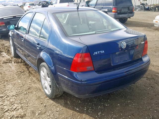 3VWTG29MX1M041595 - 2001 VOLKSWAGEN JETTA GLX BLUE photo 3