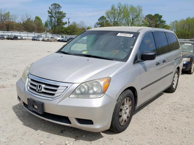 5FNRL38269B032035 - 2009 HONDA ODYSSEY LX SILVER photo 2