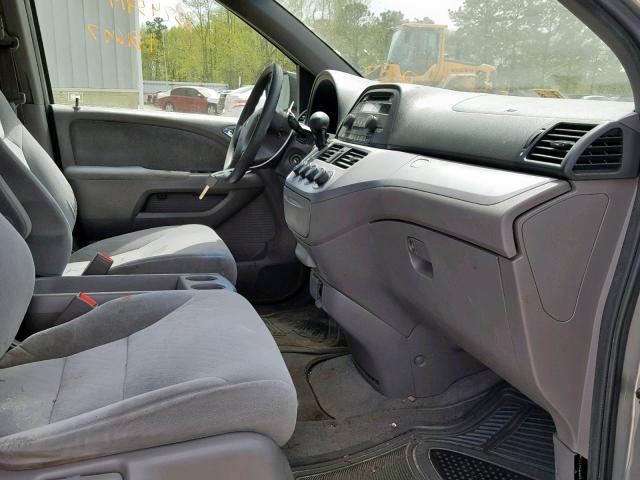 5FNRL38269B032035 - 2009 HONDA ODYSSEY LX SILVER photo 5