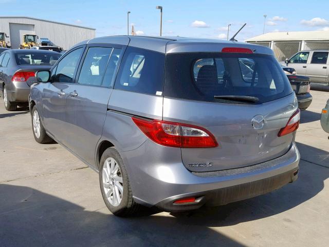 JM1CW2BL0E0171935 - 2014 MAZDA 5 SPORT GRAY photo 3