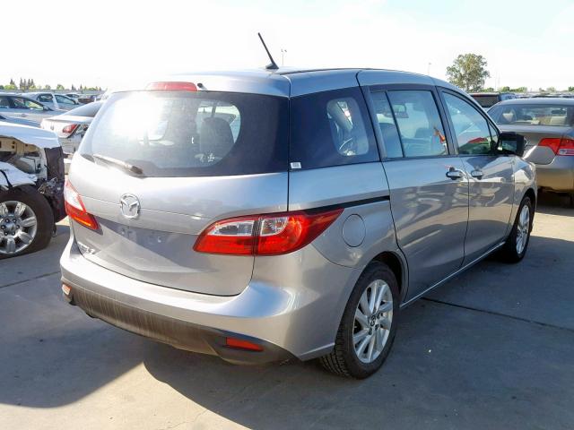 JM1CW2BL0E0171935 - 2014 MAZDA 5 SPORT GRAY photo 4