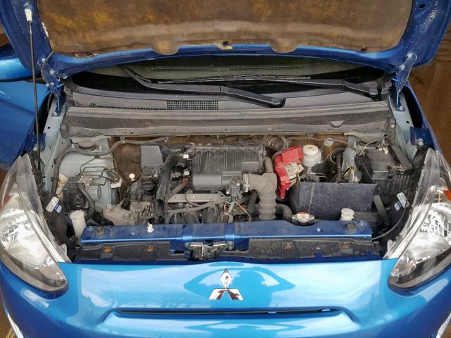 ML32A3HJ8FH053661 - 2015 MITSUBISHI MIRAGE DE BLUE photo 7