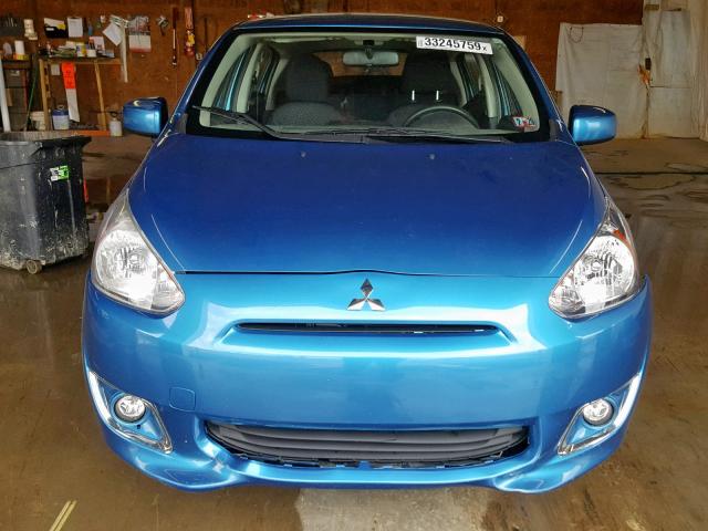 ML32A3HJ8FH053661 - 2015 MITSUBISHI MIRAGE DE BLUE photo 9