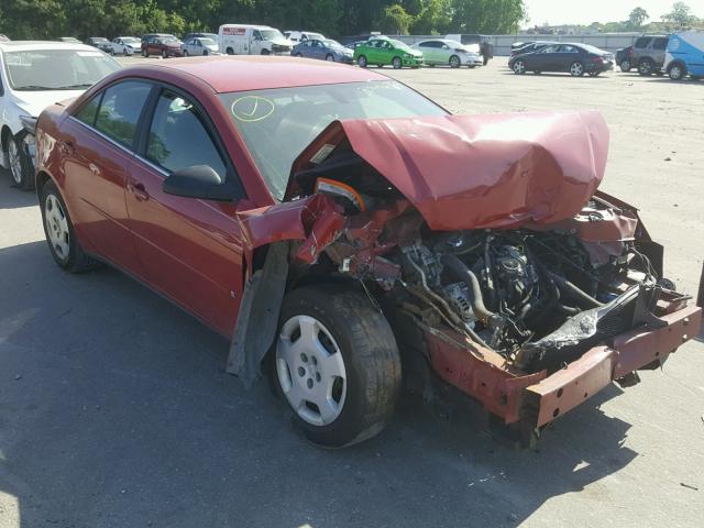 1G2ZF58B274203701 - 2007 PONTIAC G6 VALUE L RED photo 1