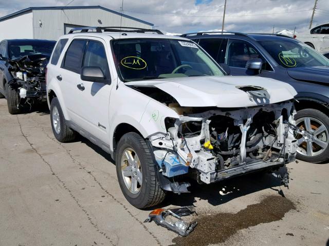 1FMCU59309KC25737 - 2009 FORD ESCAPE HYB WHITE photo 1