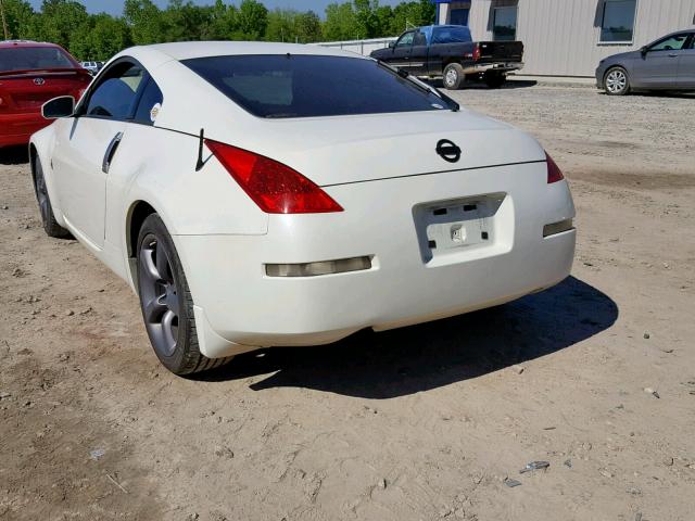 JN1BZ34D18M704941 - 2008 NISSAN 350Z COUPE WHITE photo 3