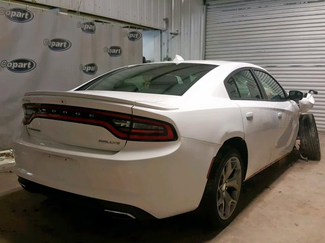 2C3CDXHG6GH197097 - 2016 DODGE CHARGER SX WHITE photo 4