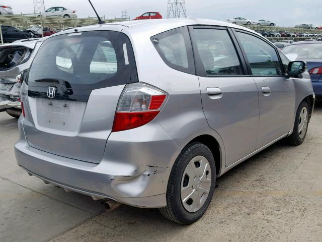 JHMGE8H31DC079808 - 2013 HONDA FIT SILVER photo 4