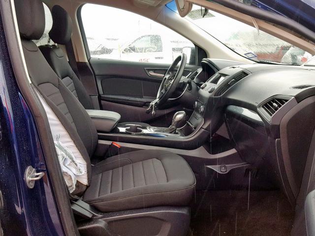 2FMPK4G9XGBC00604 - 2016 FORD EDGE SE BLUE photo 5