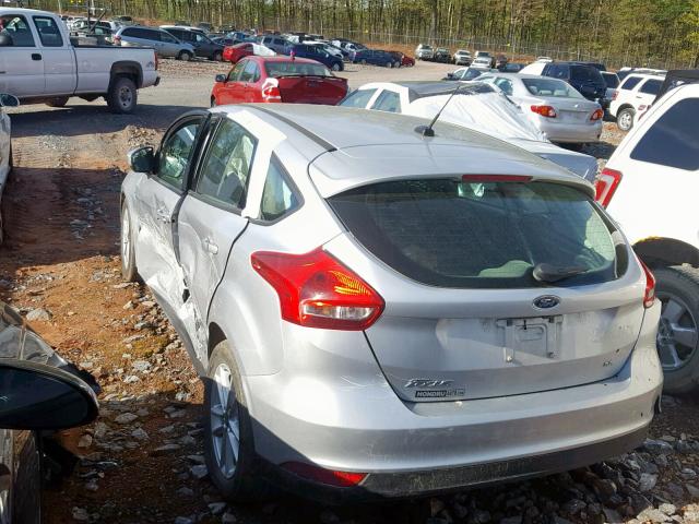 1FADP3K23GL364800 - 2016 FORD FOCUS SE SILVER photo 3