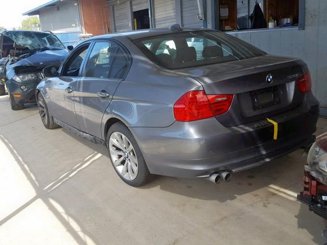 WBAPH5G56BNM79341 - 2011 BMW 328 I SULE GRAY photo 3