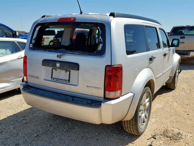 1D4PT4GK4BW599699 - 2011 DODGE NITRO HEAT SILVER photo 4