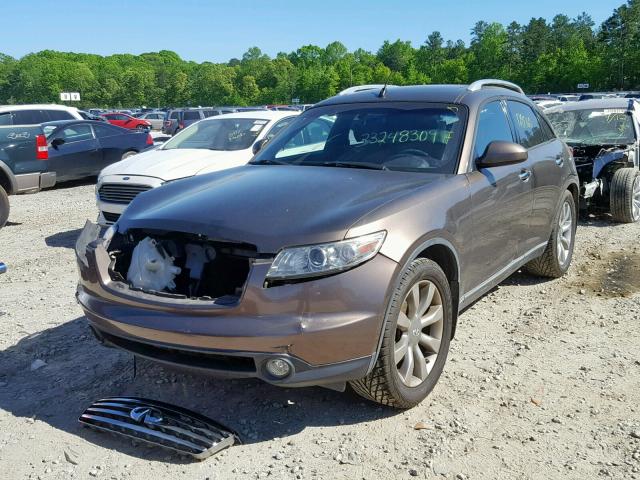 JNRAS08U14X108064 - 2004 INFINITI FX35 BROWN photo 2