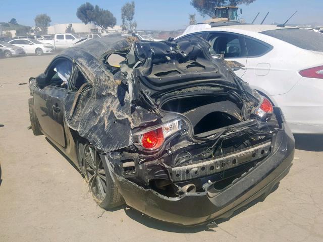 JF1ZNAA1XG8703970 - 2016 TOYOTA SCION FR-S BLACK photo 3