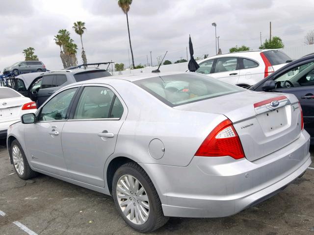 3FADP0L31CR225301 - 2012 FORD FUSION HYB SILVER photo 3